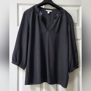 Elegant Dark Gray Women's Top